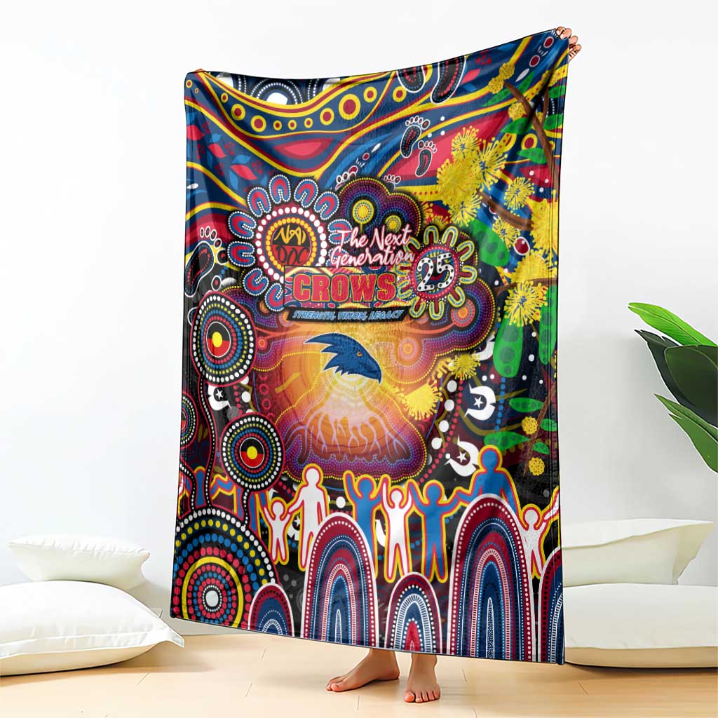 NAIDOC Week 2025 Crows Football Blanket Aboriginal Dot Painting