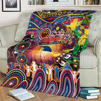 NAIDOC Week 2025 Crows Football Blanket Aboriginal Dot Painting