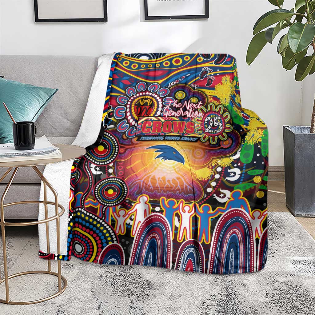 NAIDOC Week 2025 Crows Football Blanket Aboriginal Dot Painting