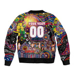 Personalised NAIDOC Week 2025 Crows Football Bomber Jacket Aboriginal Dot Painting