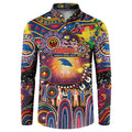 Personalised NAIDOC Week 2025 Crows Football Button Sweatshirt Aboriginal Dot Painting