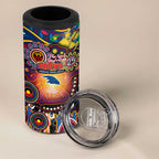 NAIDOC Week 2025 Crows Football 4 in 1 Can Cooler Tumbler Aboriginal Dot Painting