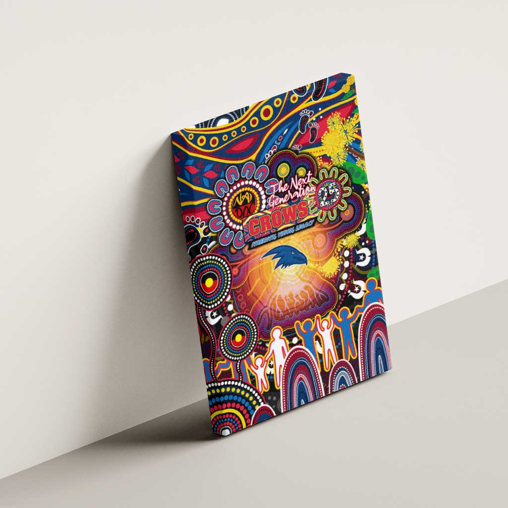 NAIDOC Week 2025 Crows Football Canvas Wall Art Aboriginal Dot Painting
