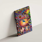 NAIDOC Week 2025 Crows Football Canvas Wall Art Aboriginal Dot Painting