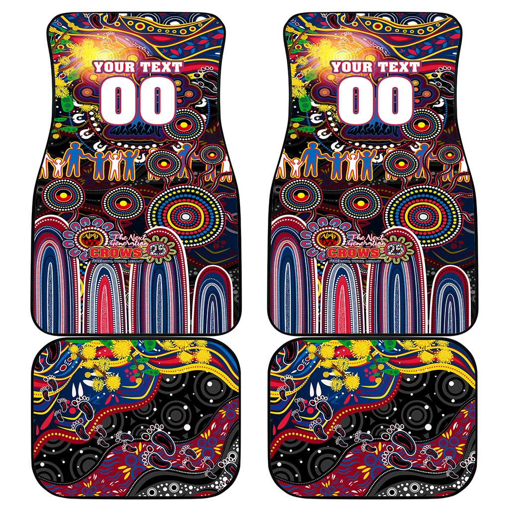 NAIDOC Week 2025 Crows Football Car Mats Aboriginal Dot Painting