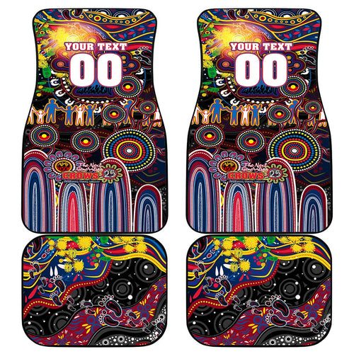 NAIDOC Week 2025 Crows Football Car Mats Aboriginal Dot Painting