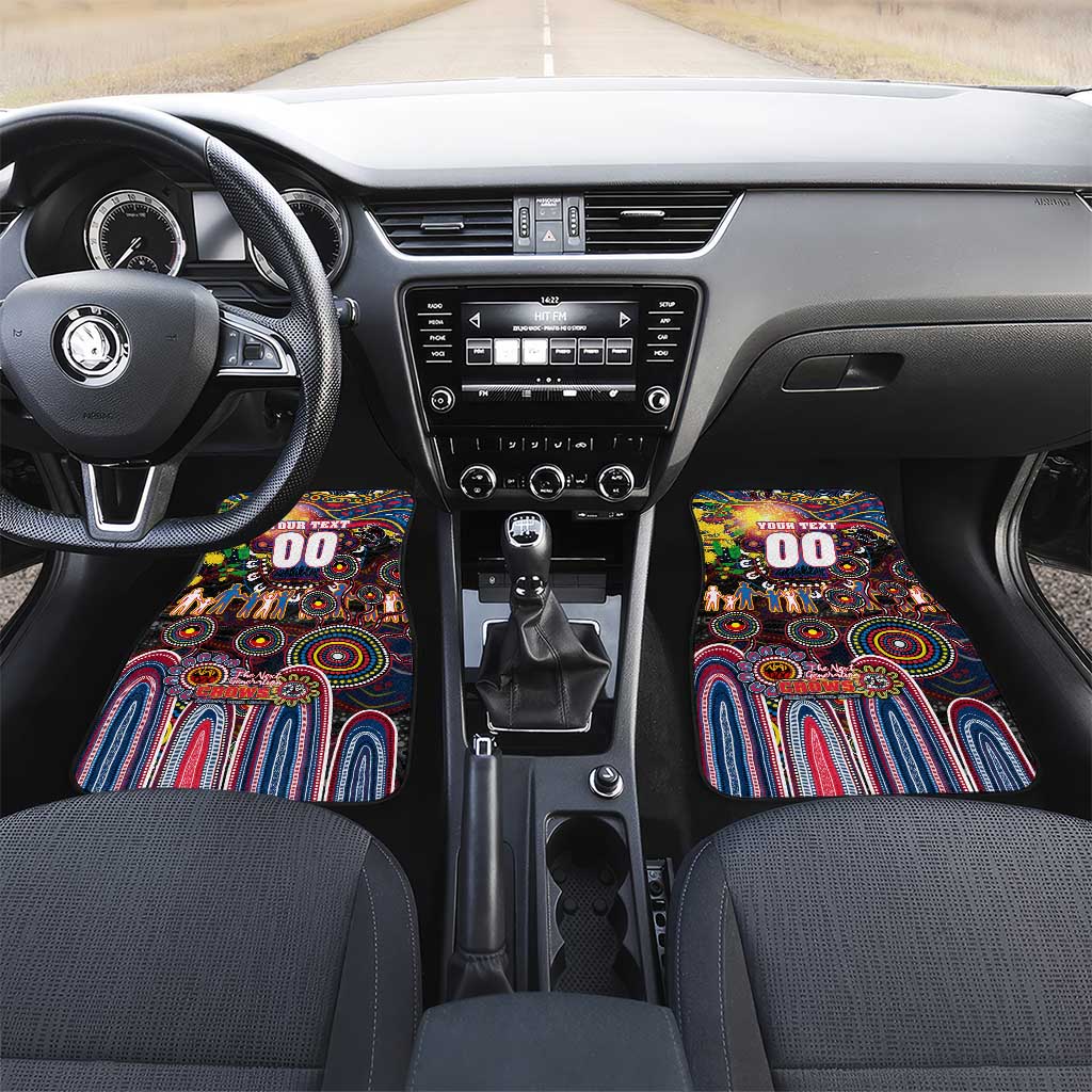 NAIDOC Week 2025 Crows Football Car Mats Aboriginal Dot Painting