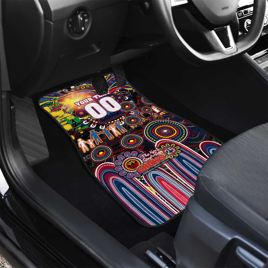 NAIDOC Week 2025 Crows Football Car Mats Aboriginal Dot Painting