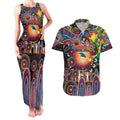 Personalised NAIDOC Week 2025 Crows Football Couples Matching Tank Maxi Dress and Hawaiian Shirt Aboriginal Dot Painting