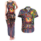 Personalised NAIDOC Week 2025 Crows Football Couples Matching Tank Maxi Dress and Hawaiian Shirt Aboriginal Dot Painting