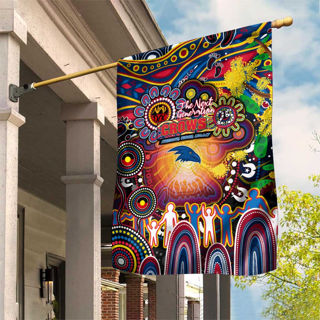 NAIDOC Week 2025 Crows Football Garden Flag Aboriginal Dot Painting