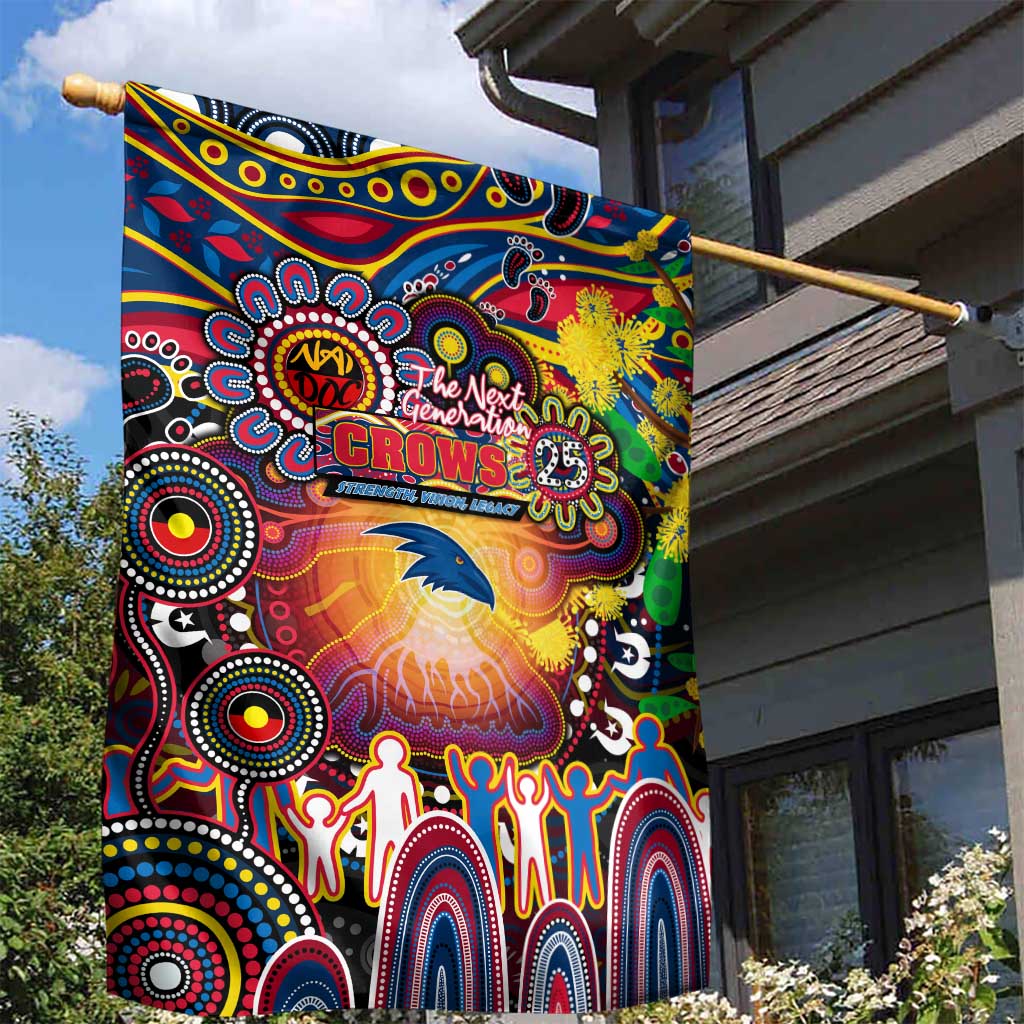 NAIDOC Week 2025 Crows Football Garden Flag Aboriginal Dot Painting