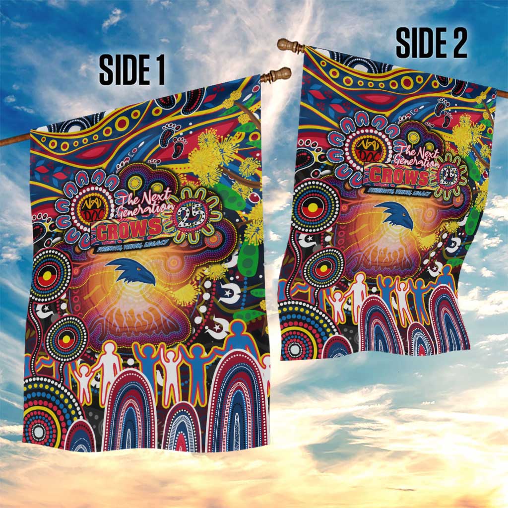 NAIDOC Week 2025 Crows Football Garden Flag Aboriginal Dot Painting