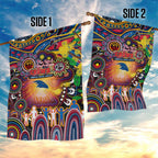 NAIDOC Week 2025 Crows Football Garden Flag Aboriginal Dot Painting