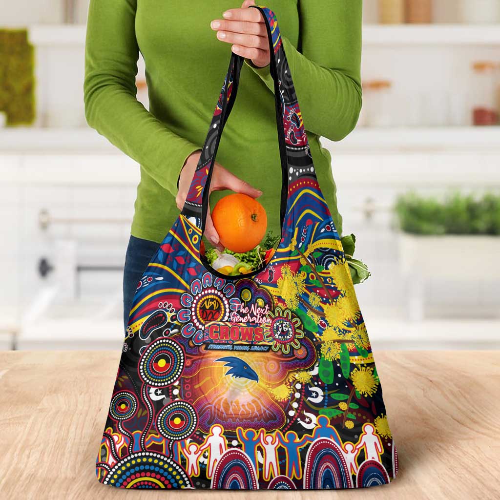 NAIDOC Week 2025 Crows Football Grocery Bag Aboriginal Dot Painting