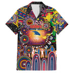 Personalised NAIDOC Week 2025 Crows Football Hawaiian Shirt Aboriginal Dot Painting