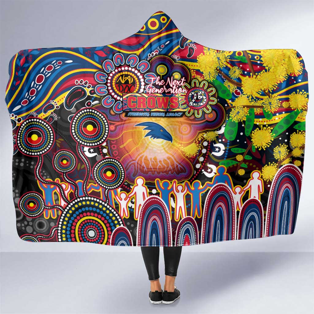 NAIDOC Week 2025 Crows Football Hooded Blanket Aboriginal Dot Painting
