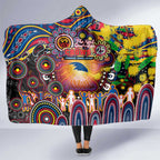 NAIDOC Week 2025 Crows Football Hooded Blanket Aboriginal Dot Painting