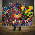 NAIDOC Week 2025 Crows Football Hooded Blanket Aboriginal Dot Painting