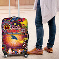 NAIDOC Week 2025 Crows Football Luggage Cover Aboriginal Dot Painting