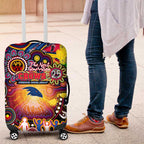 NAIDOC Week 2025 Crows Football Luggage Cover Aboriginal Dot Painting