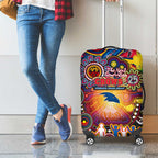 NAIDOC Week 2025 Crows Football Luggage Cover Aboriginal Dot Painting