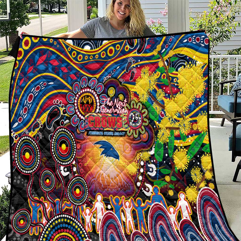 NAIDOC Week 2025 Crows Football Quilt Aboriginal Dot Painting