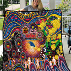 NAIDOC Week 2025 Crows Football Quilt Aboriginal Dot Painting