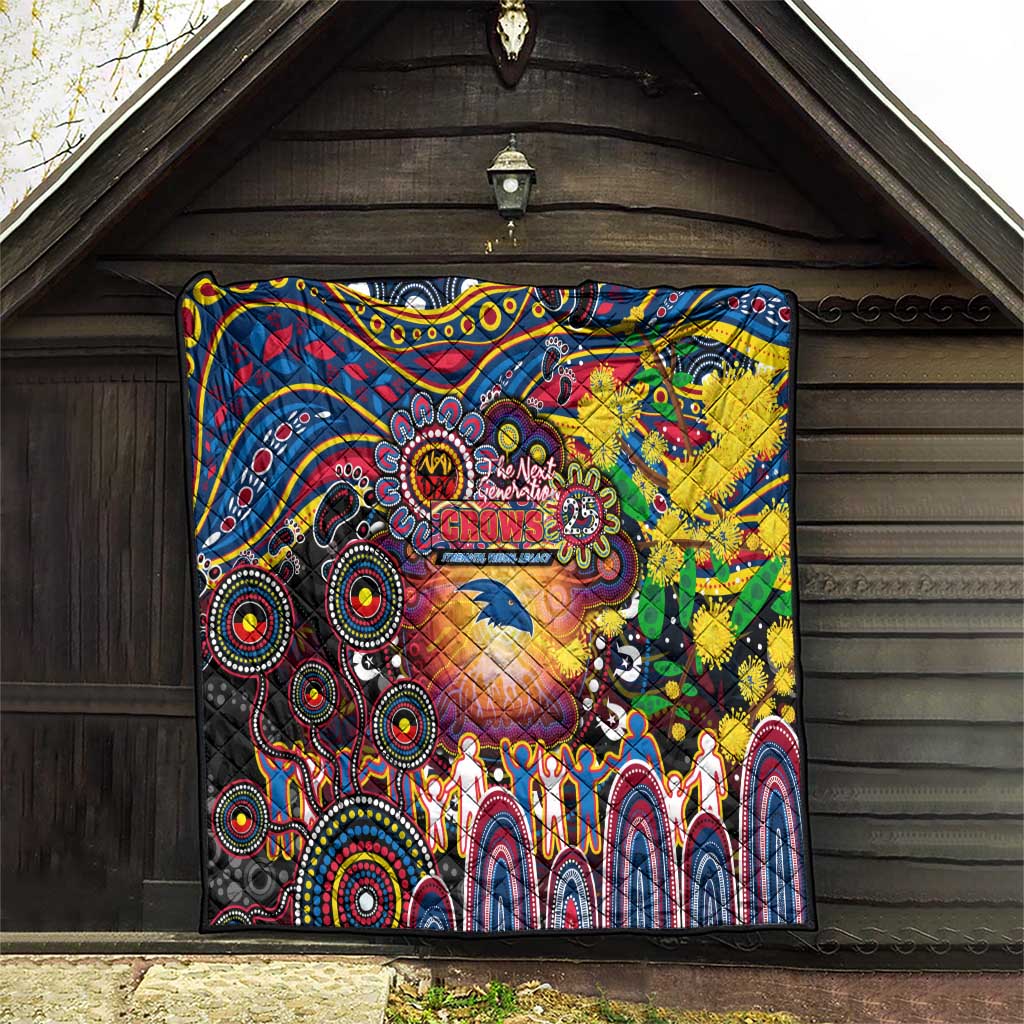 NAIDOC Week 2025 Crows Football Quilt Aboriginal Dot Painting