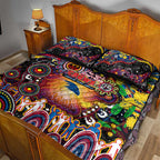 NAIDOC Week 2025 Crows Football Quilt Bed Set Aboriginal Dot Painting