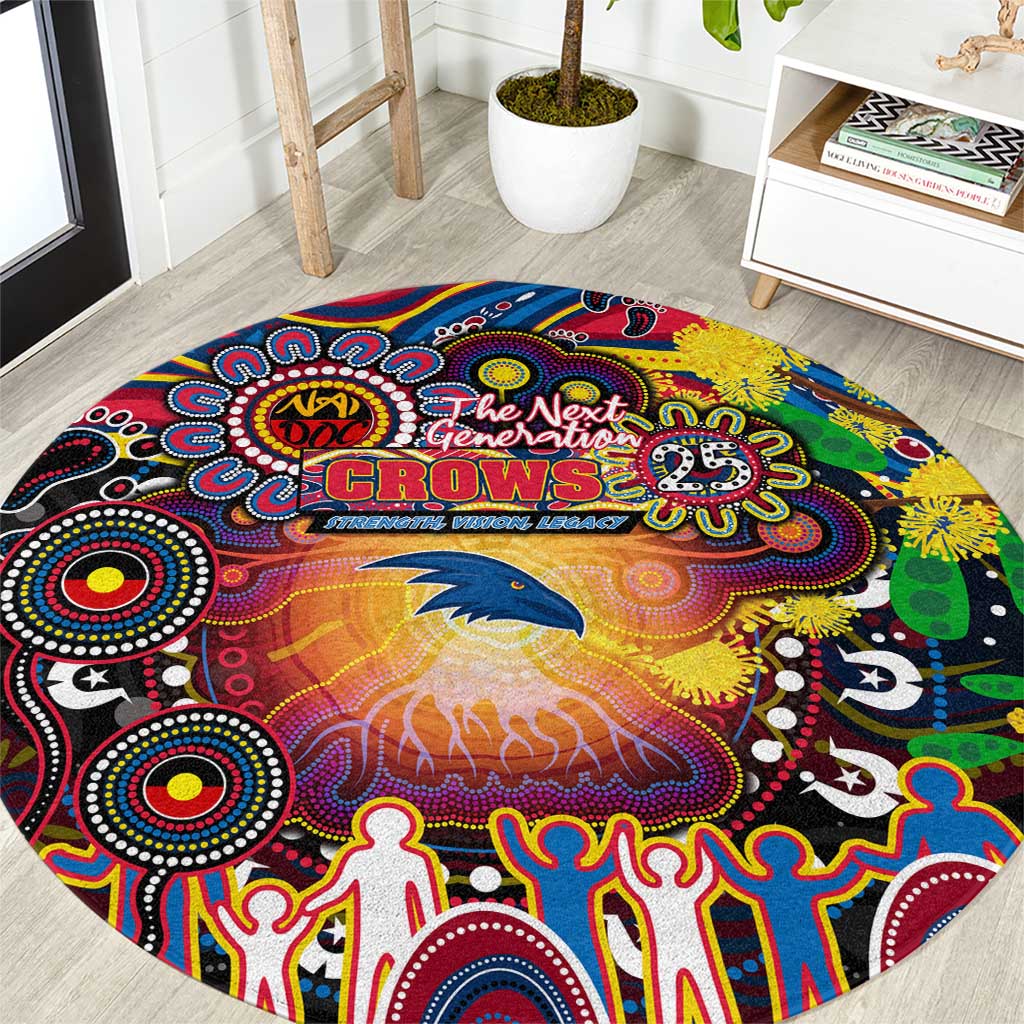 NAIDOC Week 2025 Crows Football Round Carpet Aboriginal Dot Painting