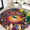 NAIDOC Week 2025 Crows Football Round Carpet Aboriginal Dot Painting