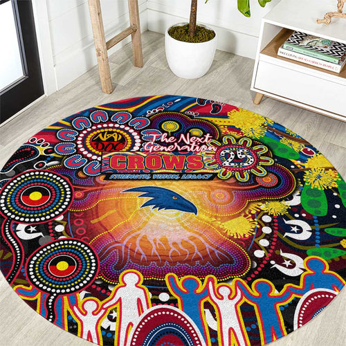 NAIDOC Week 2025 Crows Football Round Carpet Aboriginal Dot Painting