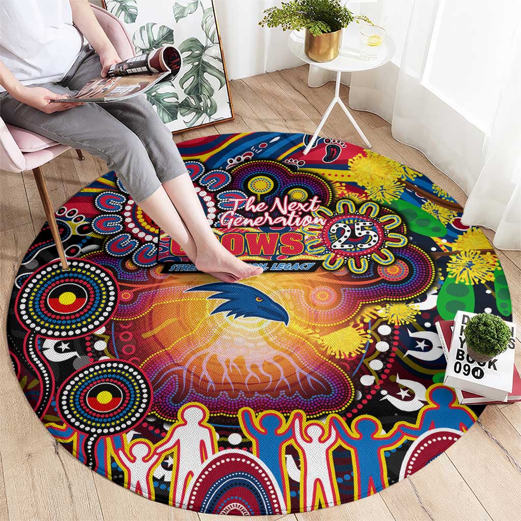 NAIDOC Week 2025 Crows Football Round Carpet Aboriginal Dot Painting