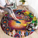 NAIDOC Week 2025 Crows Football Round Carpet Aboriginal Dot Painting
