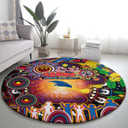 NAIDOC Week 2025 Crows Football Round Carpet Aboriginal Dot Painting