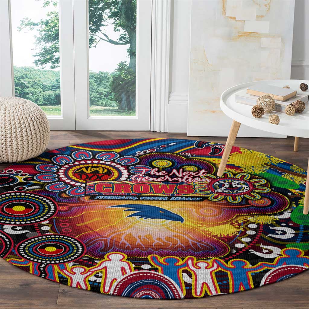 NAIDOC Week 2025 Crows Football Round Carpet Aboriginal Dot Painting