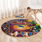 NAIDOC Week 2025 Crows Football Round Carpet Aboriginal Dot Painting