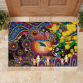 NAIDOC Week 2025 Crows Football Rubber Doormat Aboriginal Dot Painting