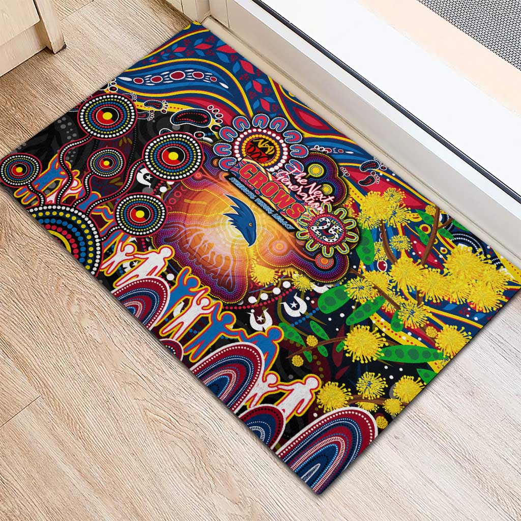 NAIDOC Week 2025 Crows Football Rubber Doormat Aboriginal Dot Painting