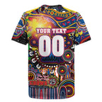 Personalised NAIDOC Week 2025 Crows Football Rugby Jersey Aboriginal Dot Painting