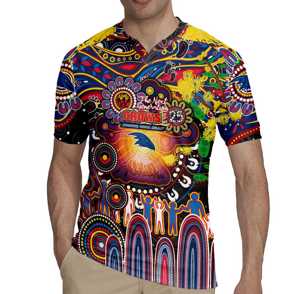 Personalised NAIDOC Week 2025 Crows Football Rugby Jersey Aboriginal Dot Painting