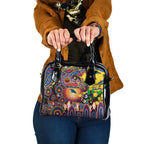 NAIDOC Week 2025 Crows Football Shoulder Handbag Aboriginal Dot Painting
