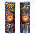 NAIDOC Week 2025 Crows Football Skinny Tumbler Aboriginal Dot Painting
