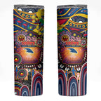 NAIDOC Week 2025 Crows Football Skinny Tumbler Aboriginal Dot Painting