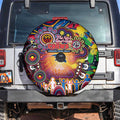NAIDOC Week 2025 Crows Football Spare Tire Cover Aboriginal Dot Painting