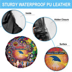 NAIDOC Week 2025 Crows Football Spare Tire Cover Aboriginal Dot Painting