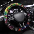 NAIDOC Week 2025 Crows Football Steering Wheel Cover Aboriginal Dot Painting