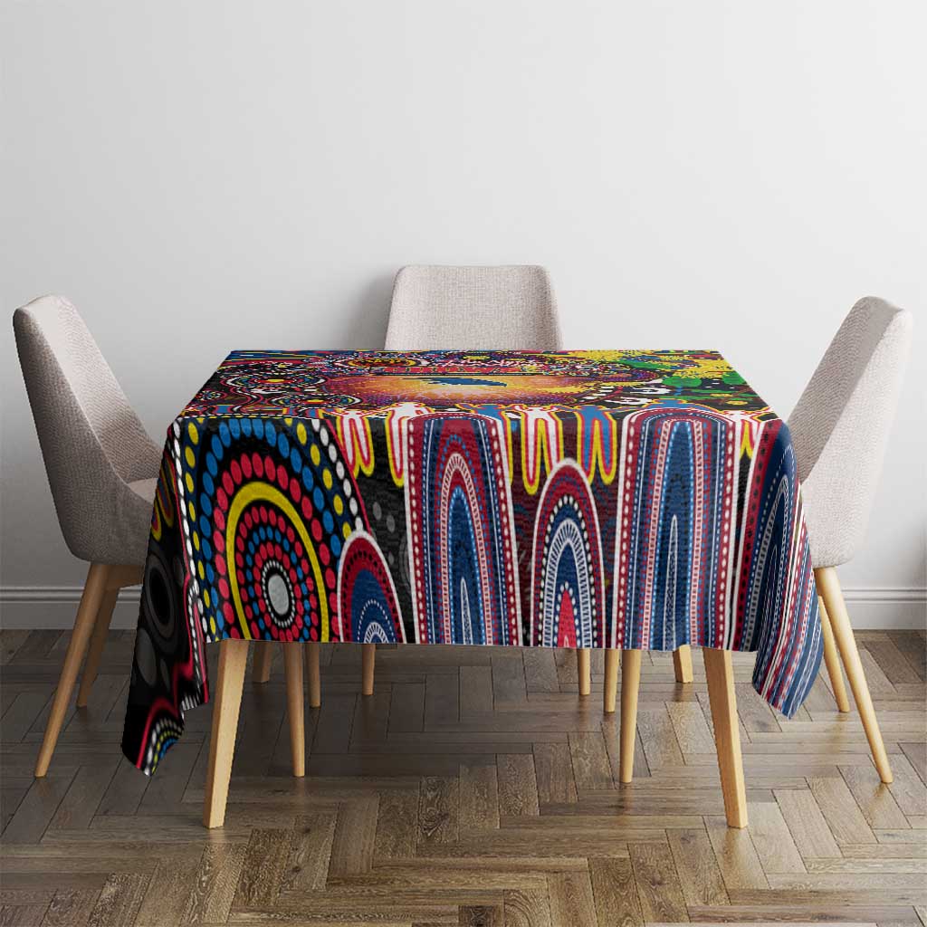 NAIDOC Week 2025 Crows Football Tablecloth Aboriginal Dot Painting