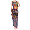 Personalised NAIDOC Week 2025 Crows Football Tank Maxi Dress Aboriginal Dot Painting
